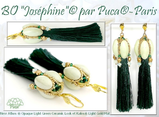 Picture of Oorbellen « Joséphine » © par PUCA® – Instant Download or Printed Copy