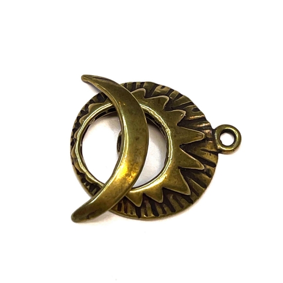 Picture of Clasp Toggle Sunburst Bronze x1 