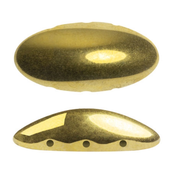 Picture of Athos 3-hole Par Puca bead 20x10mm Full Dorado x1