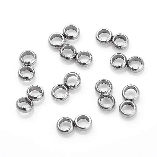 Picture of Stainless Steel Spacer double ring  8x4x1.5mm infinity x10
