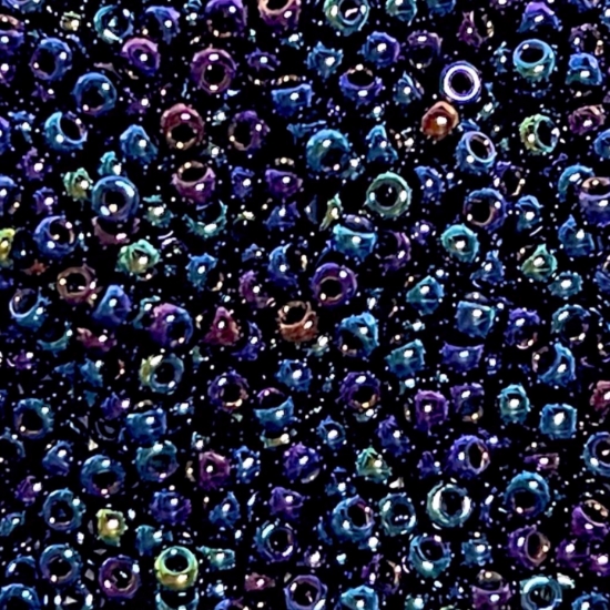 Picture of Miyuki Rocaille 8/0 452 Metallic Dark Blue Iris x10g