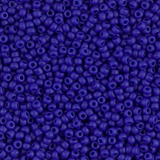 Picture of Miyuki Rocaille 11/0 414F Opaque Mat Cobalt x10g