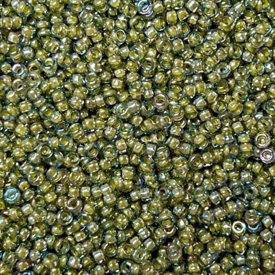 Picture of Miyuki Rocaille 15/0 361 Yellow Lined Aqua AB x10g
