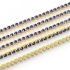 Picture of Strass Brass Chain 2.2mm raw brass  -Sapphire x1m 