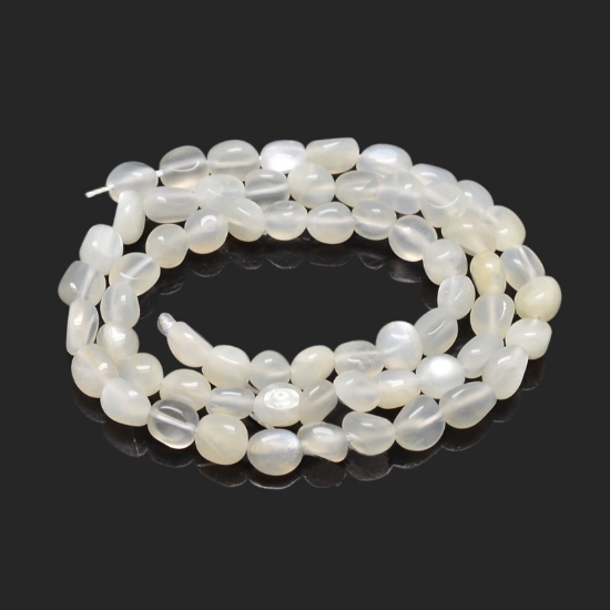 Picture of Moonstone bead 5~10x6~7x3~7mm Nuggets x38cm