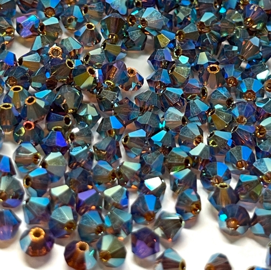 Picture of Preciosa Bead Rondell 4mm Smoked Topaz AB2X x100