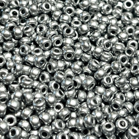 Picture of Miyuki Rocaille 8/0 4587 Aluminium Silver x10g