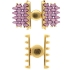 Picture of Cymbal - Ateni VI Superduo Magnetic Clasp 24x18mm 24kt Gold Plate x1