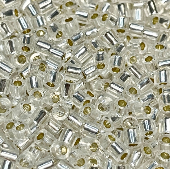 Picture of Miyuki Delica 8/0 DBL41 Silver Lined Crystal x10g