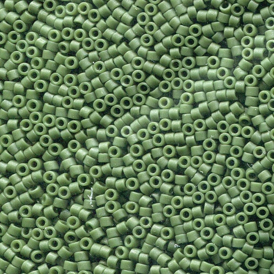 Picture of Miyuki Delica 11/0 DB2291 Frost Opaque Glaze Dark Green x5g