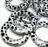 Picture of Acrylic Bead 34mm flat round Animal Print x10