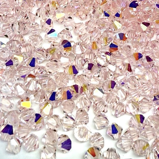 Afbeeldingen van Preciosa Bead Rondell 4mm Light Rose AB x23