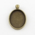 Picture of Pendant setting 30x22mm oval Bronze  x10