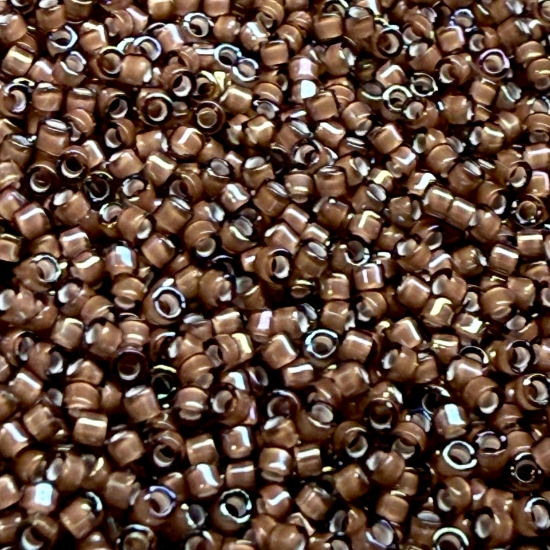 Picture of Miyuki Delica 11/0 DB1790 White Lined Sable Brown AB x10g