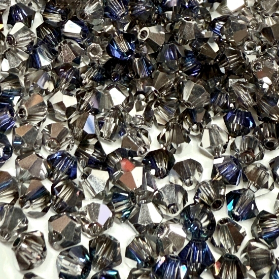 Picture of Preciosa Bead Rondell 4mm Crystal Heliotrope x100