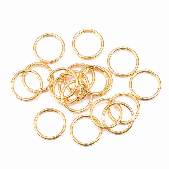 Picture of Stainless Steel Jump Ring 12x1mm Gold x100 