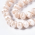 Picture of Faceted Rondelle 3x4mm Cream x40cm