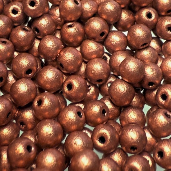 Image de Round beads 3mm round Vintage Copper x100