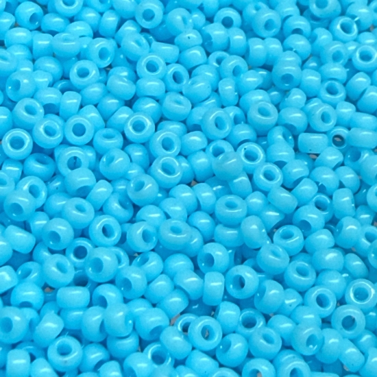 Picture of Miyuki Rocaille 15/0 413 Opaque Turquoise Blue x10g