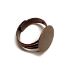 Picture of Ring flat pad 15mm round Antique Copper Plate x1