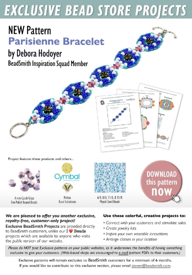 Picture of Bracelet "Parisienne" - Instant Download of Printed Copy 