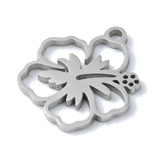 Picture of Stainless Steel Pendant Flower Orchidee 14mm x1
