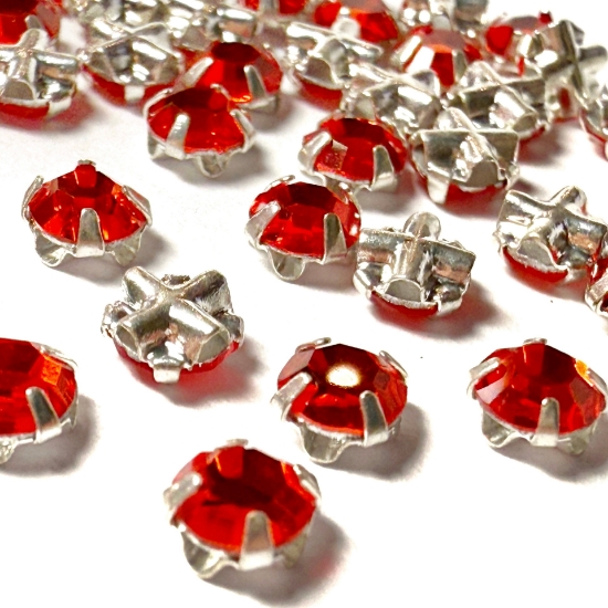 Picture of Czech Rose Montees SS16 4mm Silver Hyacint x10