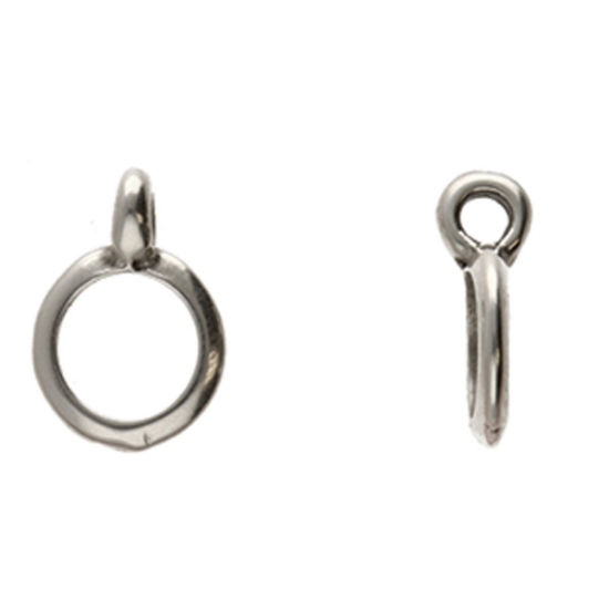 Picture of Pendant Slide Loop 12x9mm Ø6mm Antique Silver x10 
