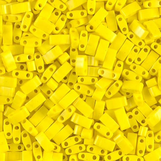 Picture of Miyuki Half Tila 404 Opaque Yellow x5g