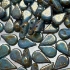 Picture of Amos® by Puca® 5x8mm Opaque Aqua Deep Gold x10g