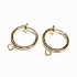 Picture of Stainless Steel Clip-on Hoop 12mm For Non-pierced Ears  w/ loop Gold x2