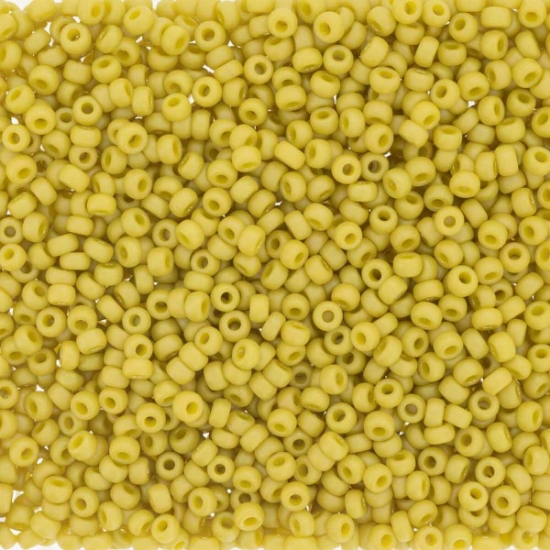 Picture of Miyuki Rocaille 15/0 4692 Opaque Glazed Rainbow Yellow x10g