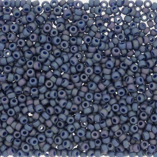Picture of Miyuki Rocaille 15/0 4703 Opaque Glazed Rainbow Nebula Blue x10g