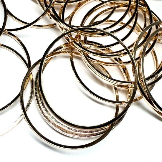 Picture of Component Ring 30mm round Light Gold x5
