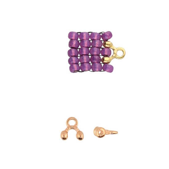 Picture of Cymbal - Alona 8/0 Bead Ending Rose Gold Plate x2