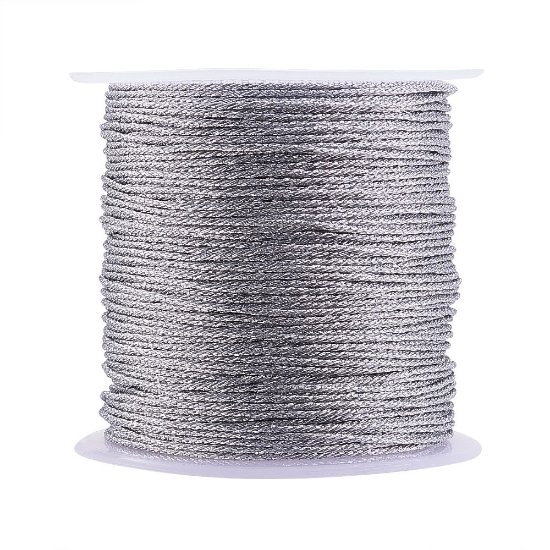 Picture of Metallic Embroidery Thread 0,8mm Silver x25m