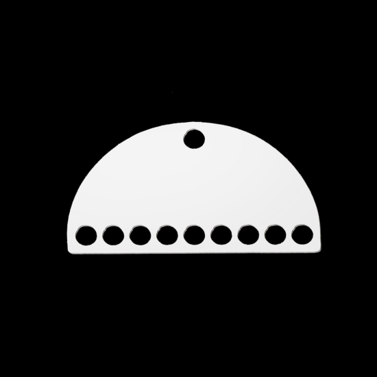 Picture of Stainless Steel Connector 11x20x1mm half round x2