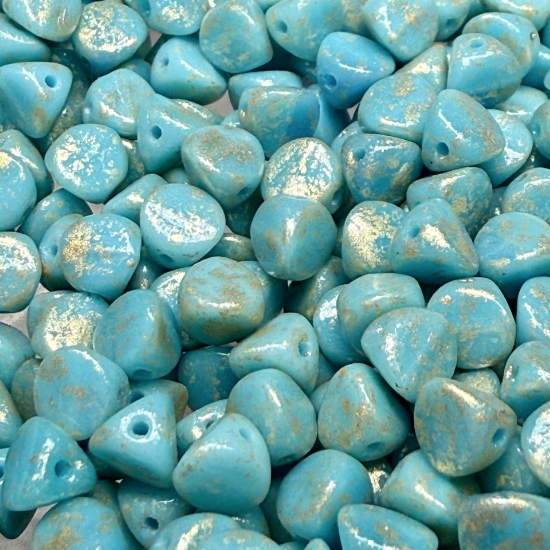 Picture of Ilos® par Puca® 5x5 mm Opaque Blue Turquoise Splash x10g