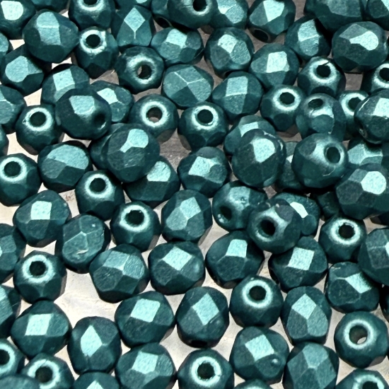 Picture of Fire-Polished 3mm Pastel Emerald x100