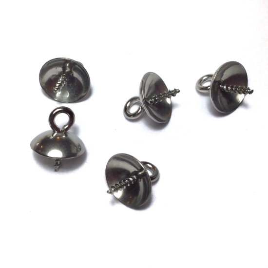 Picture of Stainless Steel Pendant Bail 6mm Cup x5