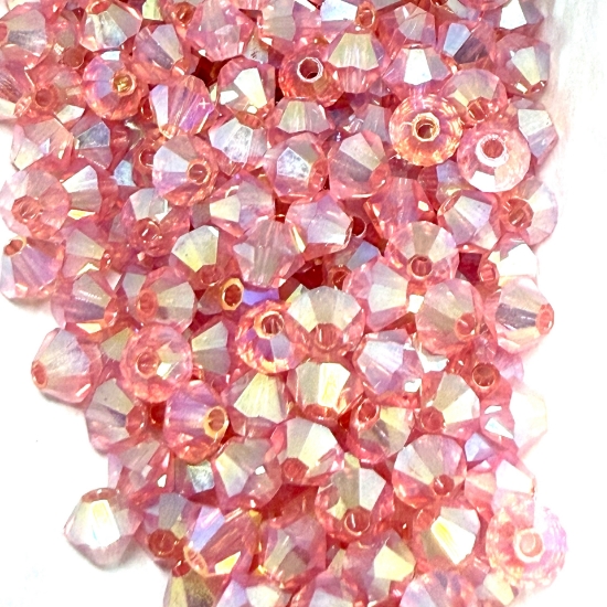 Picture of Preciosa Bead Rondell 4mm Rose Peach AB2X x100