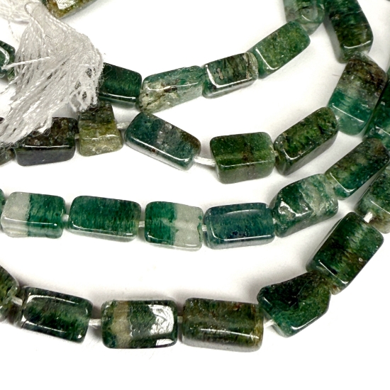 Picture of Aventurine 10x4mm hand-cut Tube Emerald Green x33cm