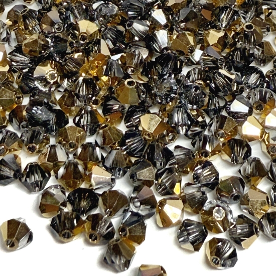 Picture of Preciosa Bead Rondell 4mm Crystal Aurum Half x43