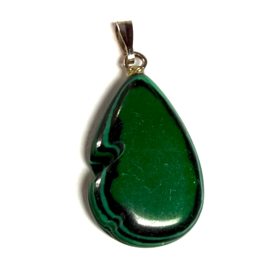 Picture of Malachite (imitation) Pendant 25x16mm drop x1