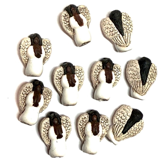 Picture of Ceramic Bead 13x8mm Angel x1