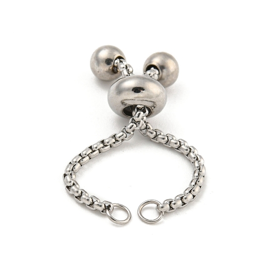 Picture of Stainless Steel Adjustable Slider Clasp Bracelet 5,7cm x1