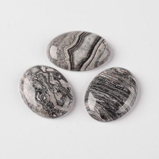 Picture of Cabochon Crazy Agate (natural) 18x13mm x1