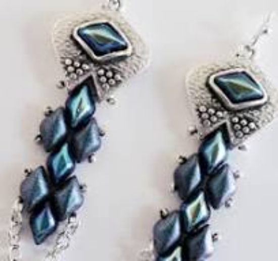 Picture of BeadSmith Digital Download Patterns - "Kipos Dance" Earrings