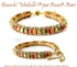 Picture of Stainless Steel Adjustable Slider Clasp Bracelet 5,7cm Gold x1