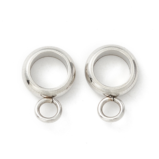 Picture of Stainless Steel Pendant Slide Loop 9x6mm Ø5mm x10
